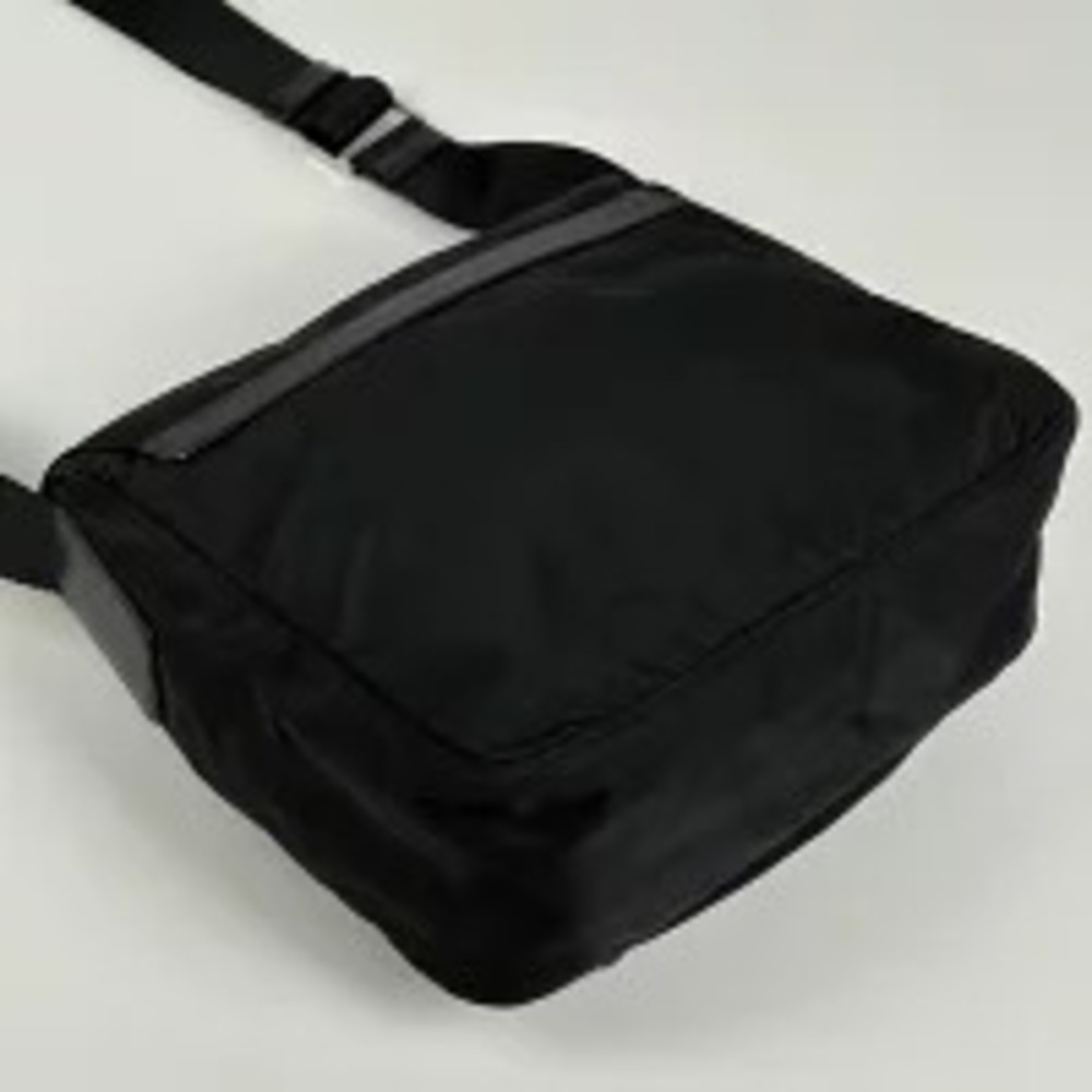 Prada Crossbody Nero Plate Shoulder Black Bag Black